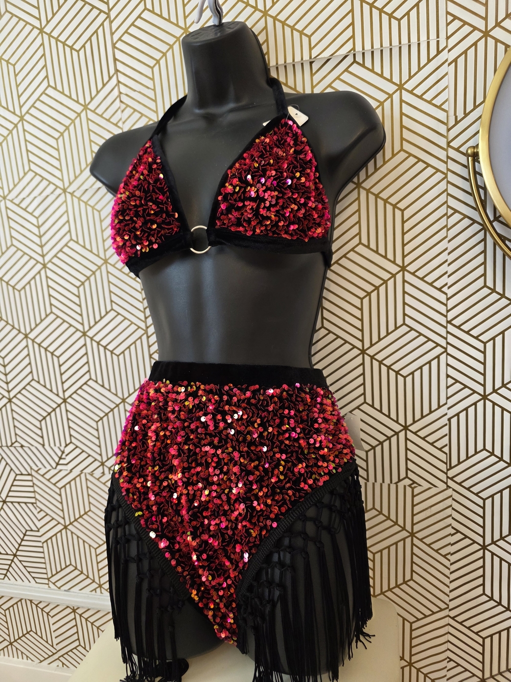 Space Cowgirl Sequin Set Triangle